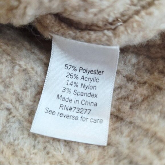 Nine West Oatmeal Cream Tan Jewel Embellished Sweater Women's Size Small New NWT - Picture 7 of 8